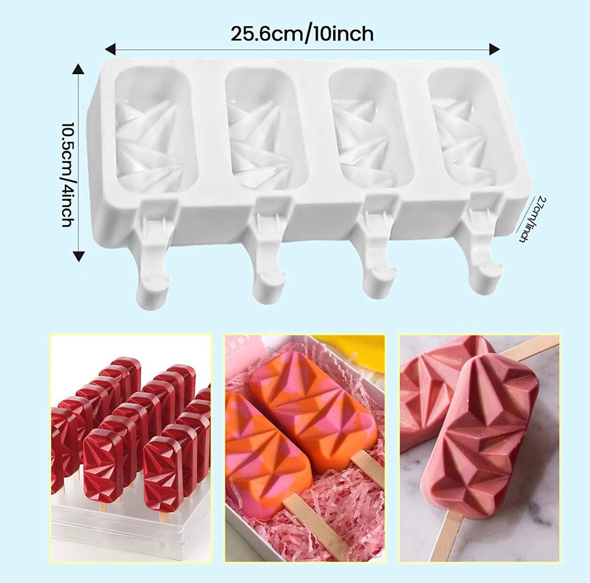 Geometric Cakesicle/Rice Krispies Treats Mold