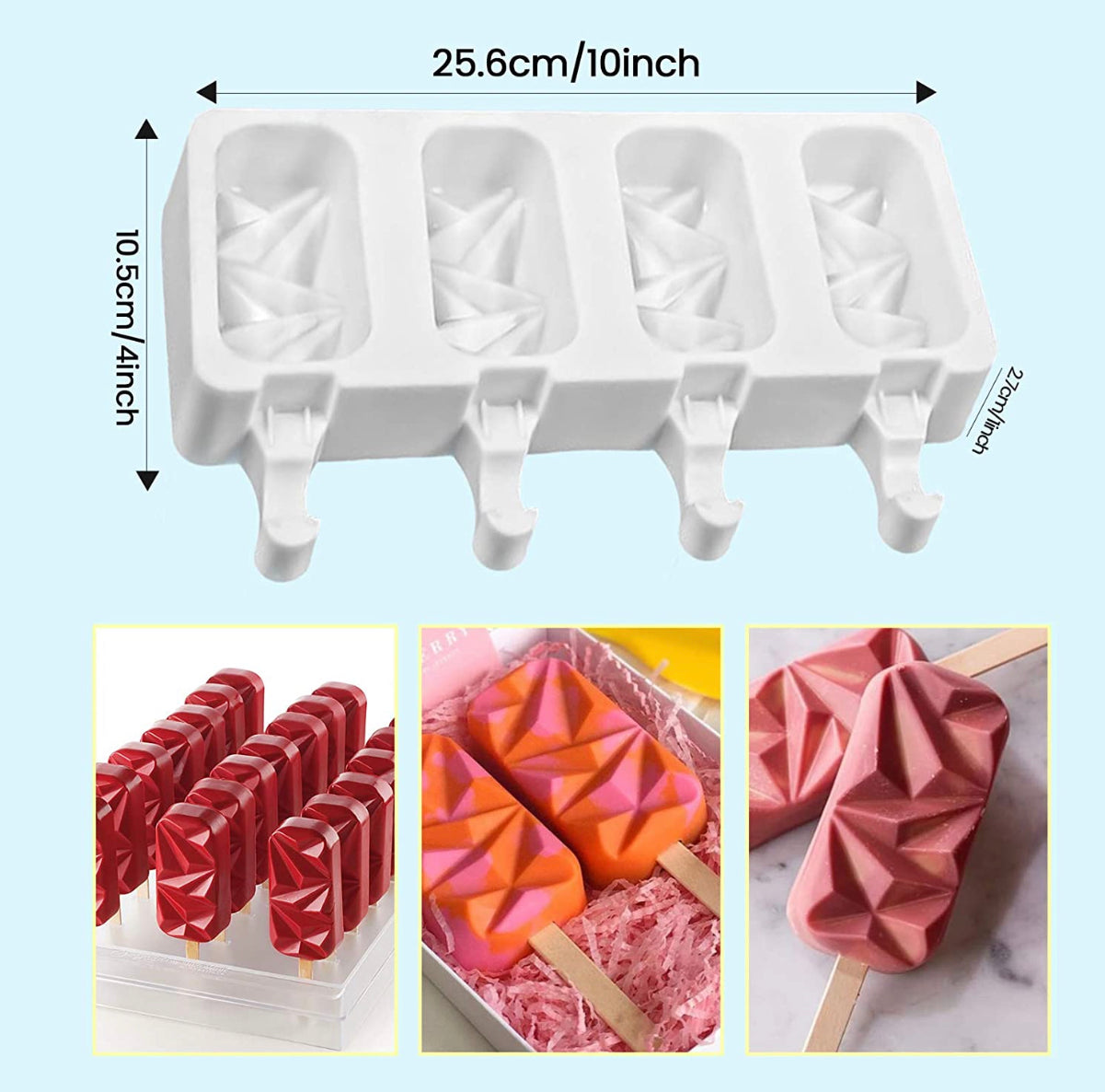 Geometric Cakesicle/Rice Krispies Treats Mold