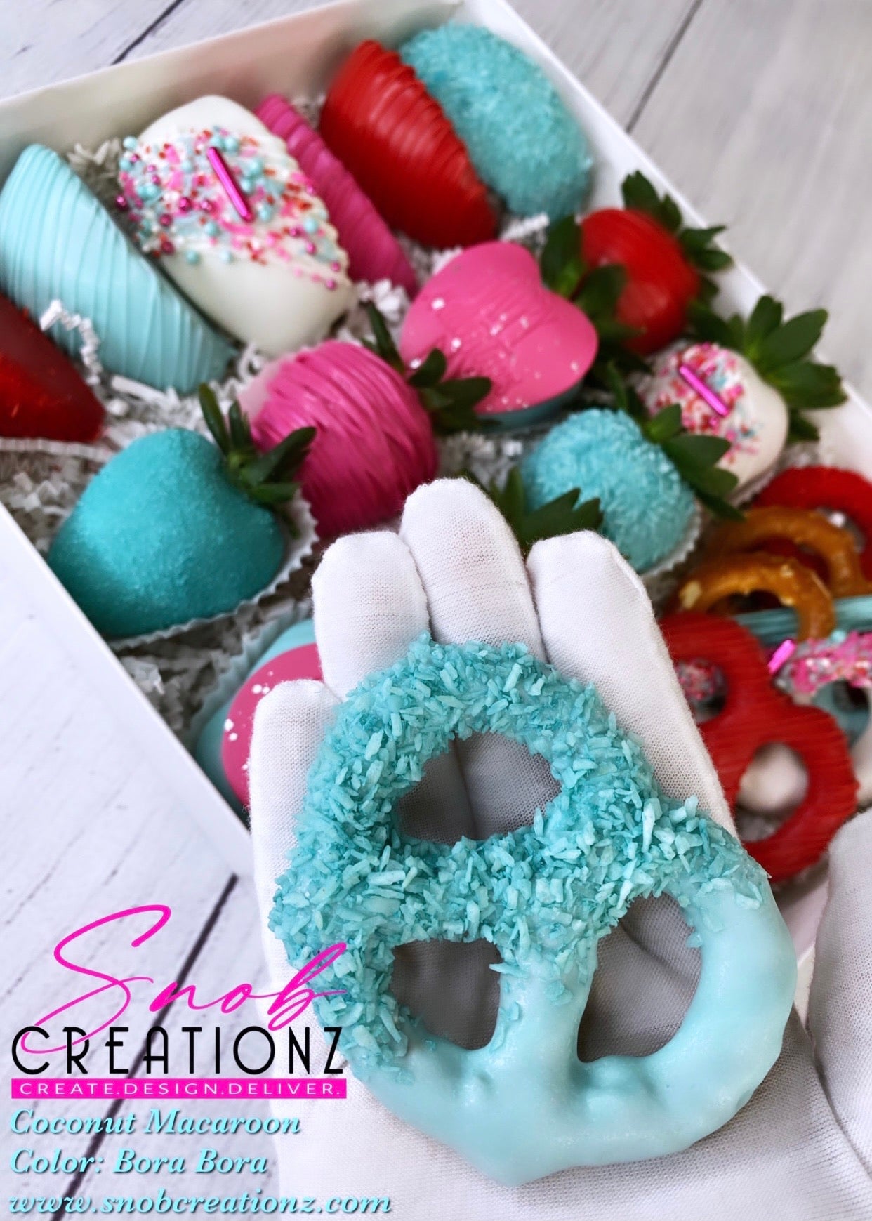 Colored Coconut Macaroons