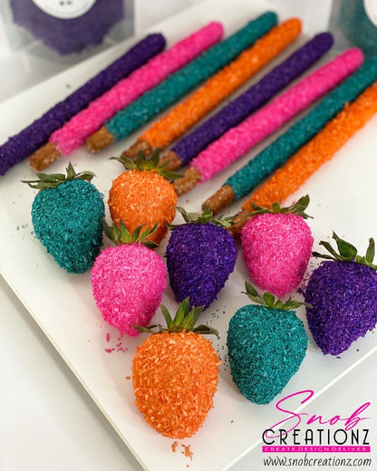 Colored Coconut Macaroons